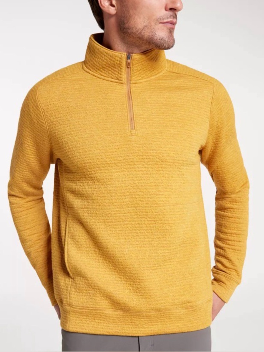 Palomino Gold Heather VRST Men's Recharge Lunar Fleece 1/4 Zip
